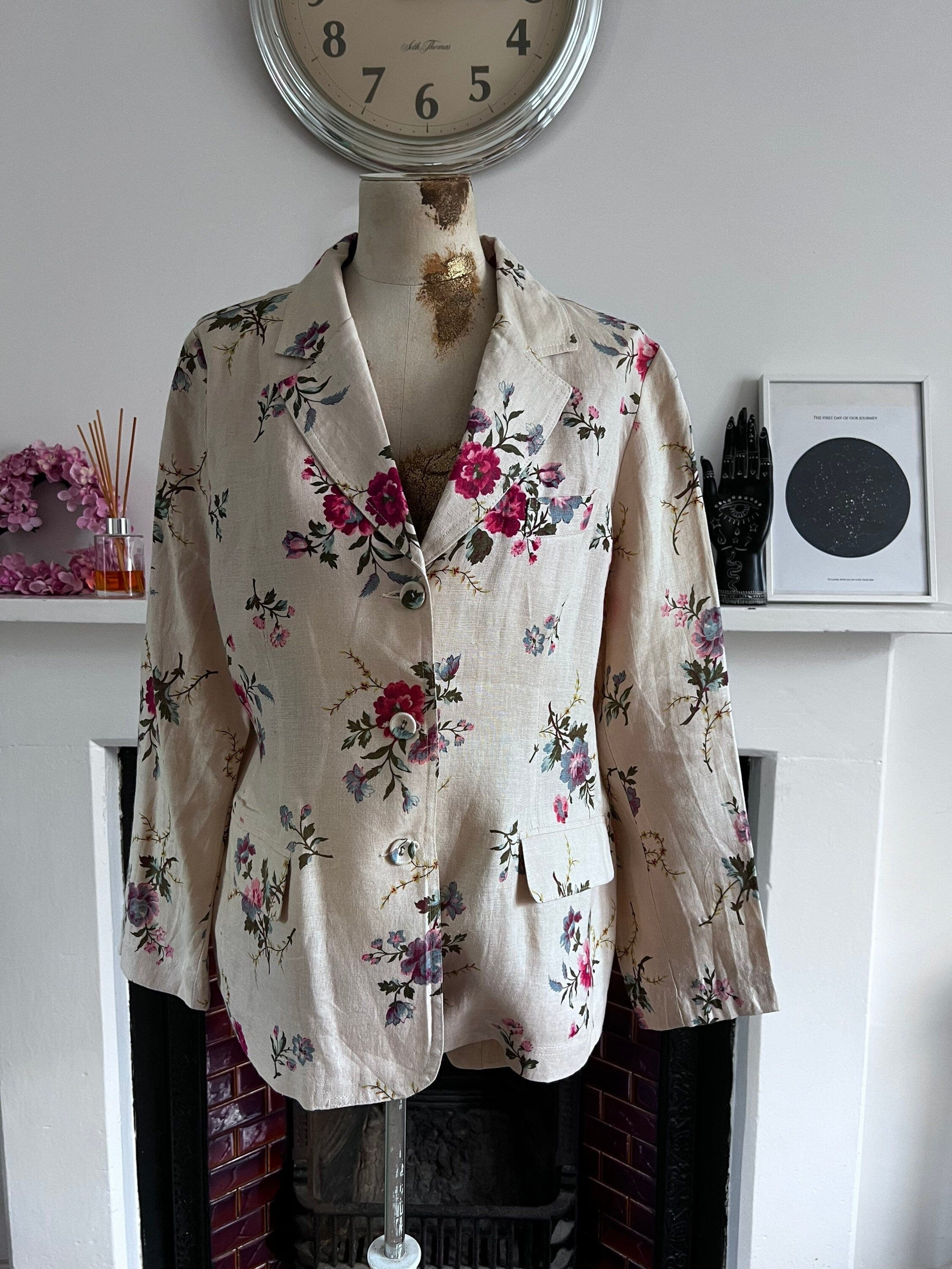 Floral blazer uk store