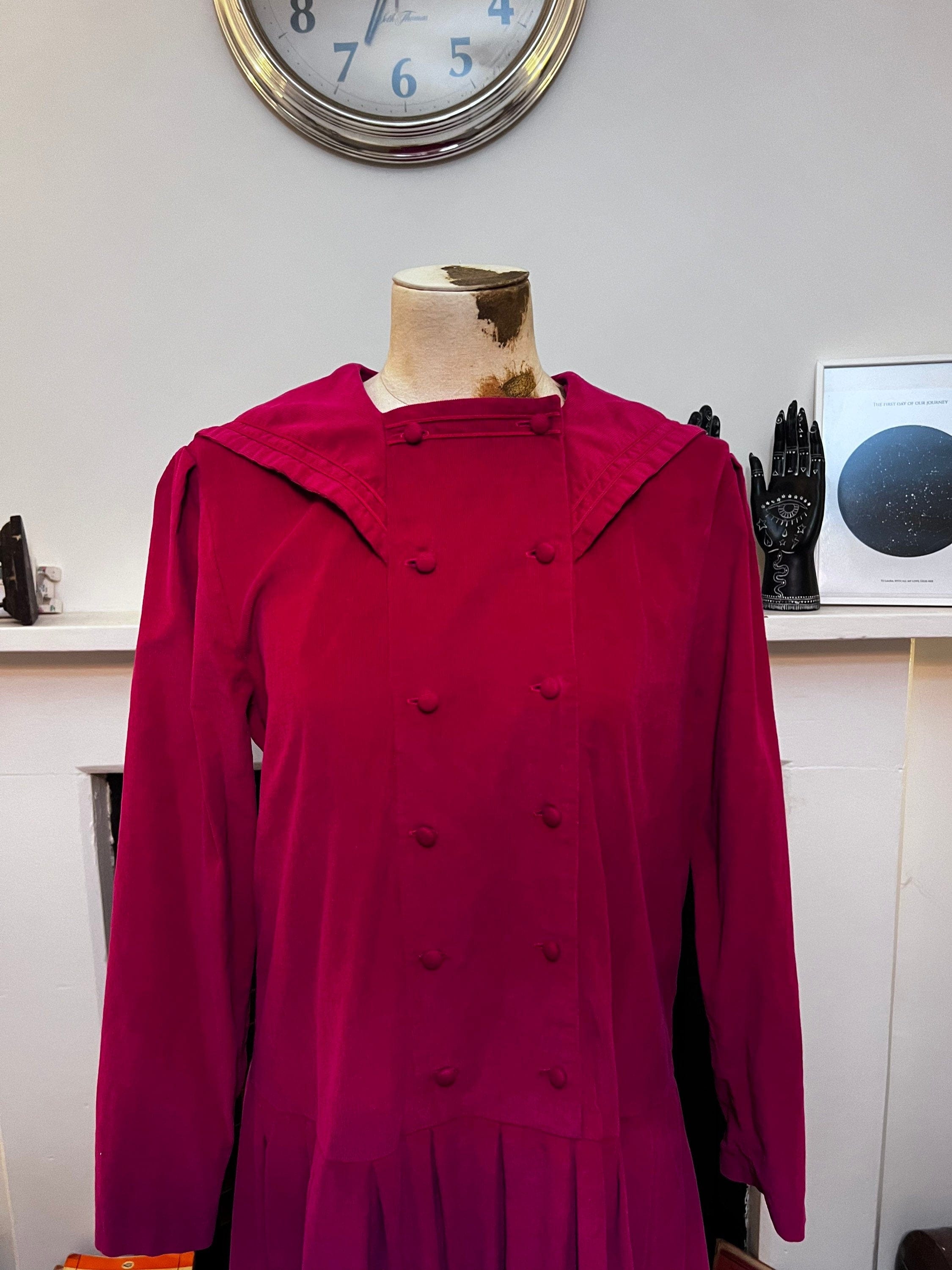 Laura ashley red denim jacket top