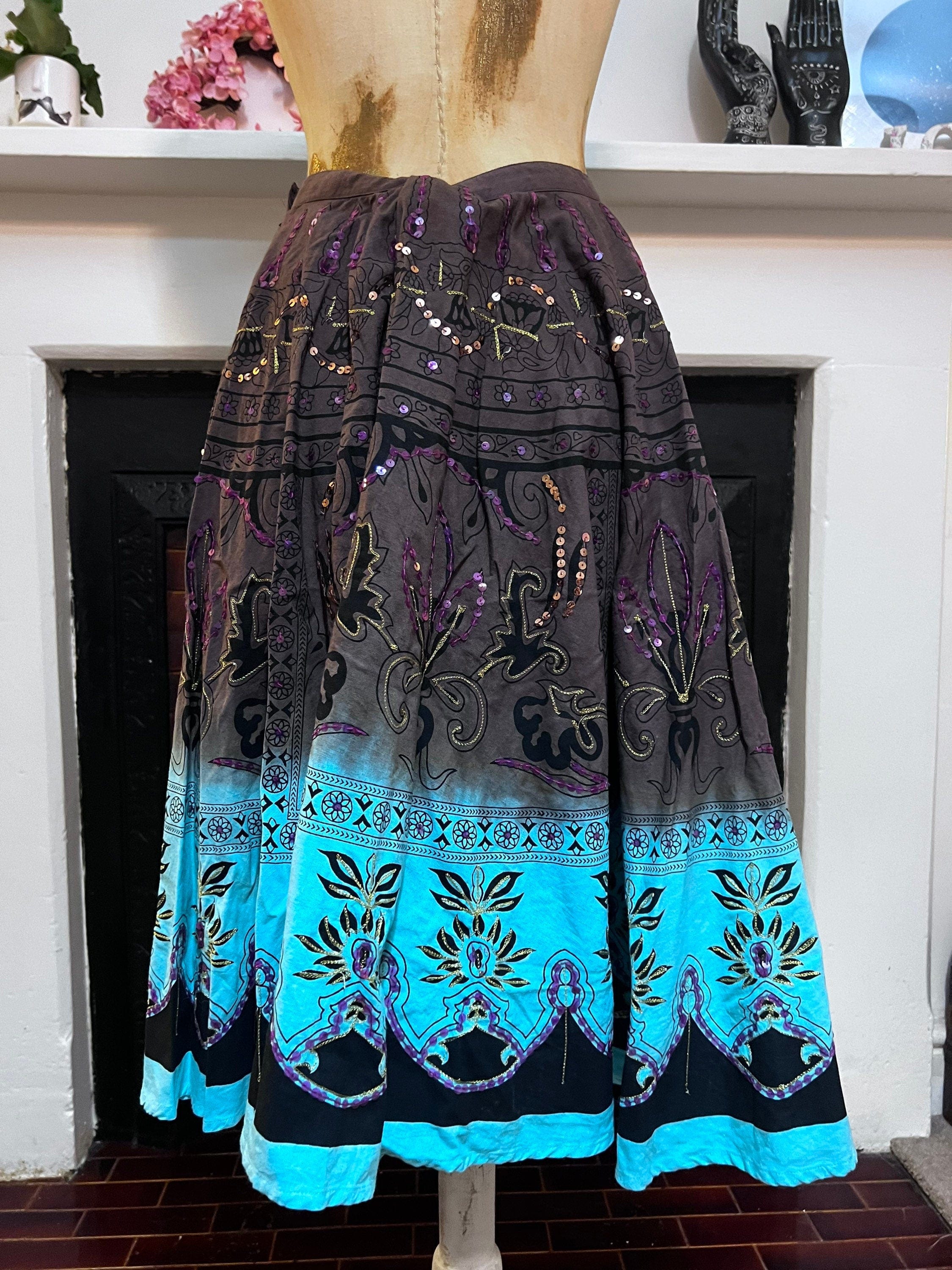 Linen hippy skirt hot sale