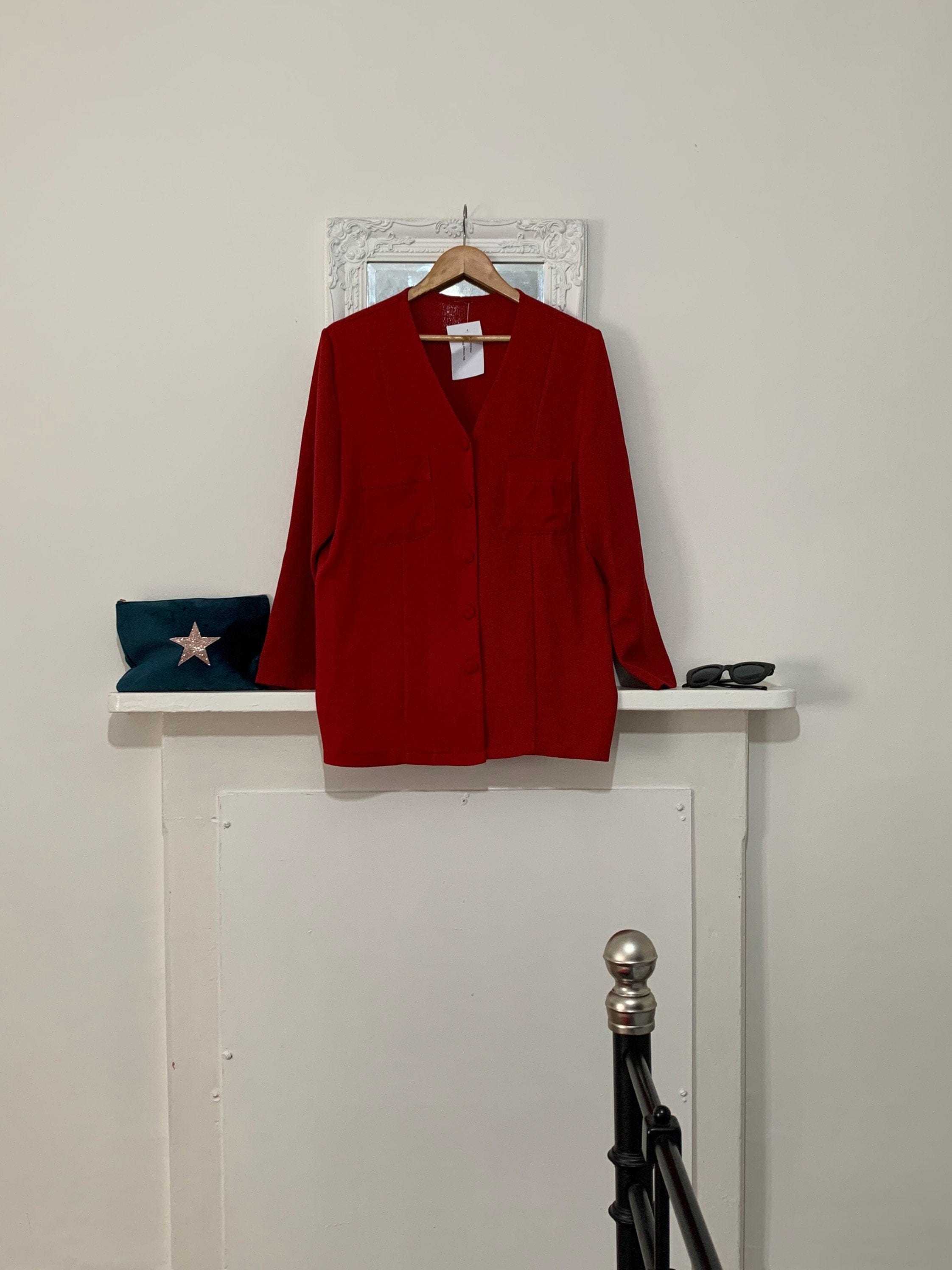 Red blazer size 16 shop